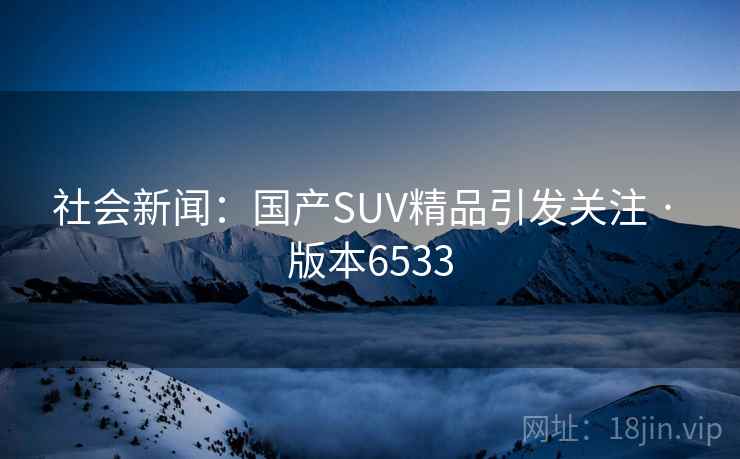社会新闻：国产SUV精品引发关注 · 版本6533  第1张
