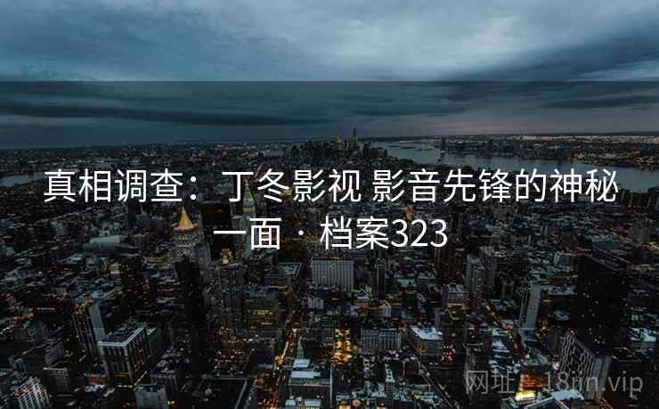 真相调查：丁冬影视 影音先锋的神秘一面 · 档案323  第2张